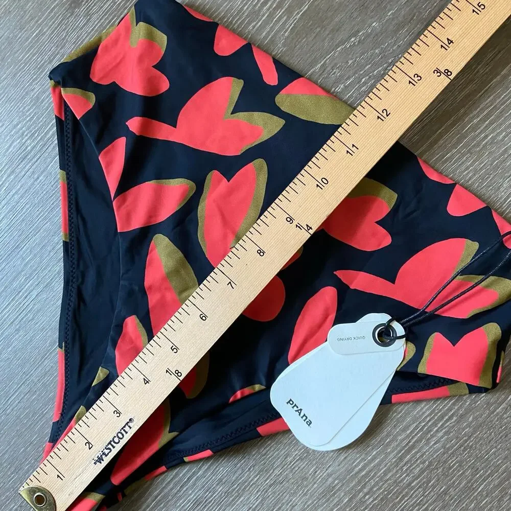 Prana Hana Highway Triangle Top & Lahari HR Bottom Size XS Rose Fire Indo Disco
